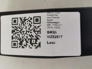 bontott VW T-ROC Jobb hátsó Sárvédő Díszléc