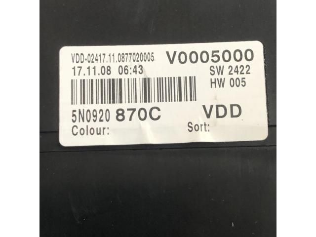 bontott VW TIGUAN Kilométeróra