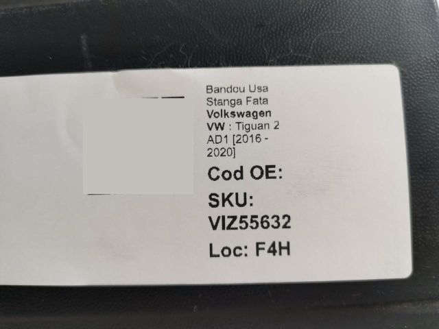 bontott VW TIGUAN Bal első Ajtó Díszléc