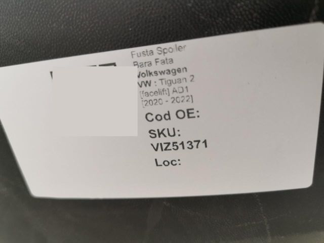 bontott VW TIGUAN Első Lökhárító Alsó (Műanyag)