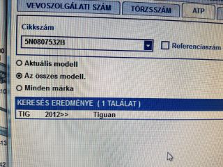 bontott VW TIGUAN Első Lökhárító Légterelő