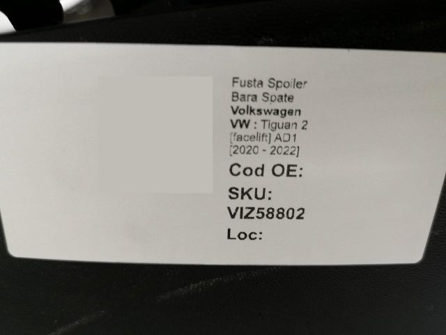 bontott VW TIGUAN Hátsó Lökhárító Alsó (Műanyag)