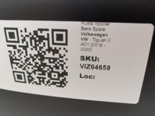 bontott VW TIGUAN Hátsó Lökhárító Alsó (Műanyag)