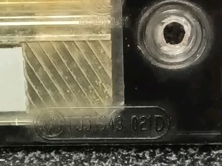 bontott VW TIGUAN Hátsó Rendszámtábla Világítás