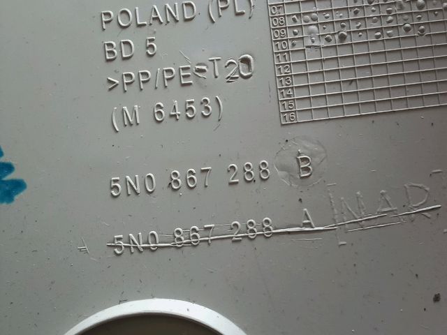 bontott VW TIGUAN Jobb C Oszlop Burkolat