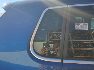 bontott VW TIGUAN Jobb C Oszlop Oldalablak Üveg