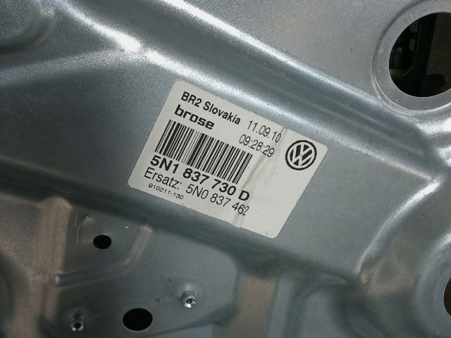 bontott VW TIGUAN Jobb első Ablakemelő Szerkezet (Elektromos)