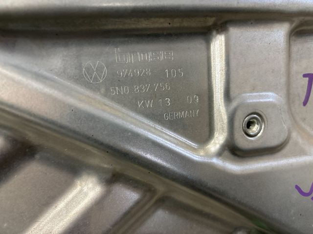 bontott VW TIGUAN Jobb első Ablakemelő Szerkezet (Elektromos)