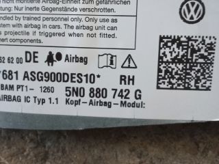 bontott VW TIGUAN Jobb első Függöny Légzsák