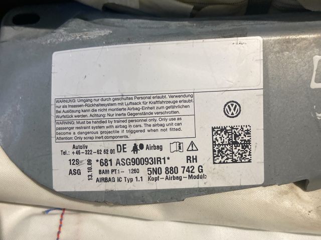 bontott VW TIGUAN Jobb első Függöny Légzsák