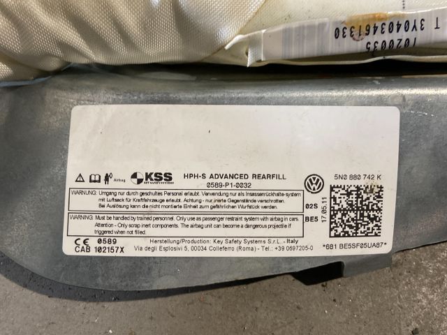 bontott VW TIGUAN Jobb első Függöny Légzsák