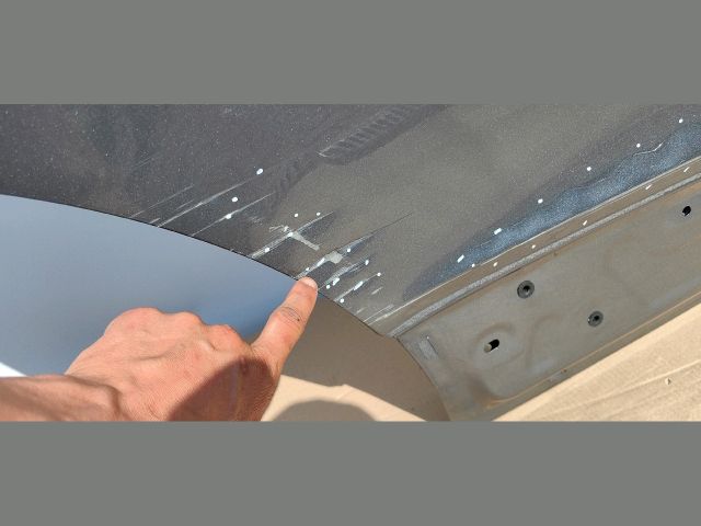 bontott VW TIGUAN Jobb hátsó Ajtó (Üres lemez)