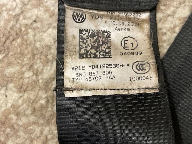 bontott VW TIGUAN Jobb hátsó Biztonsági Öv