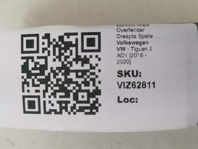 bontott VW TIGUAN Jobb hátsó Sárvédő Díszléc