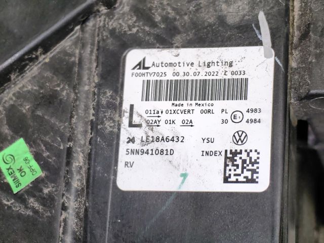 bontott VW TIGUAN Jobb Ledes Fényszóró