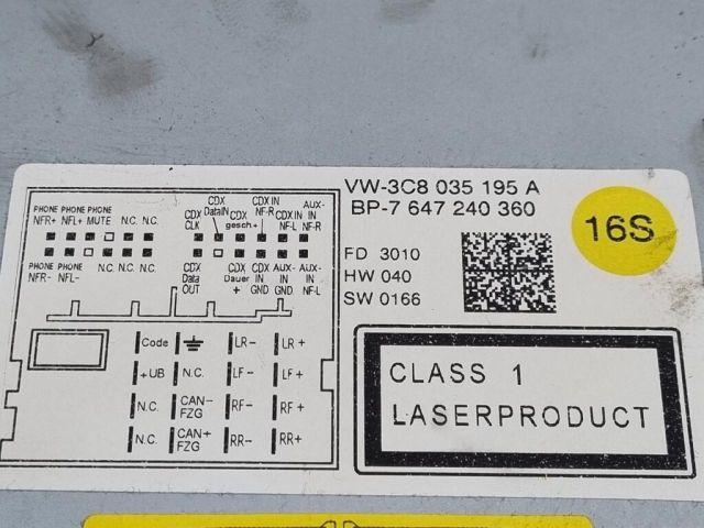 bontott VW TIGUAN Navigációs Fejegység