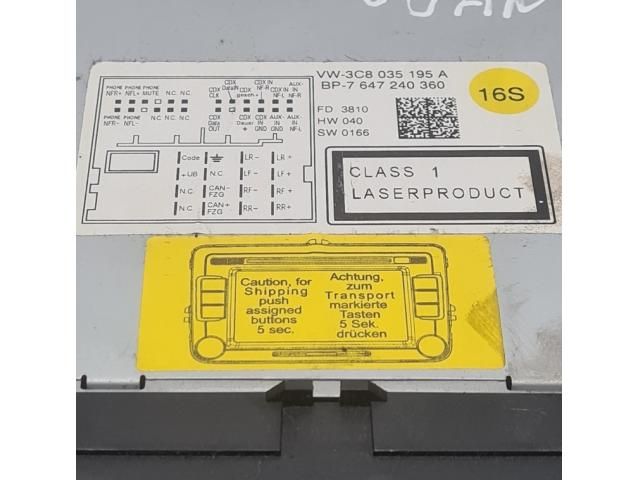 bontott VW TIGUAN Navigációs Fejegység