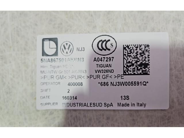 bontott VW TIGUAN Tetőkárpit