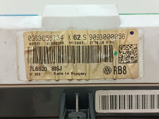 bontott VW TOUAREG Kilométeróra