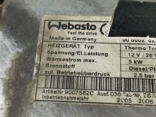 bontott VW TOUAREG Állófűtés (Részeivel)