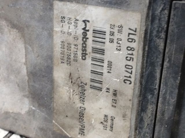 bontott VW TOUAREG Állófűtés (Részeivel)