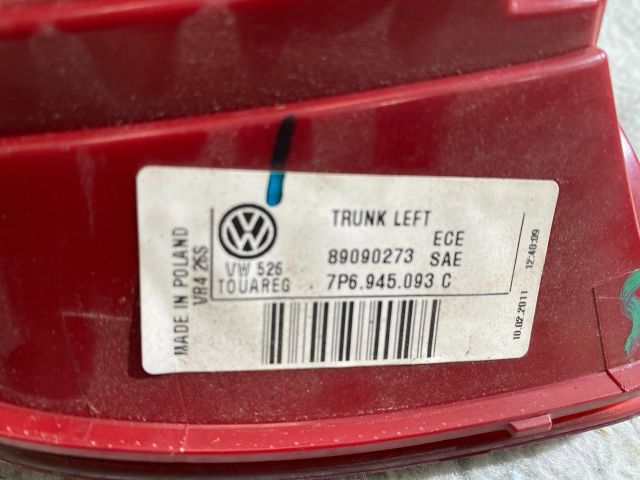 bontott VW TOUAREG Bal Belső Hátsó Lámpa