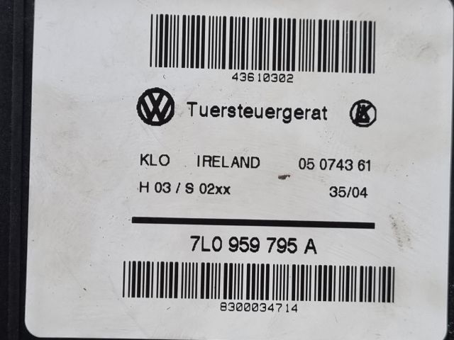 bontott VW TOUAREG Bal hátsó Ablakemelő Motor