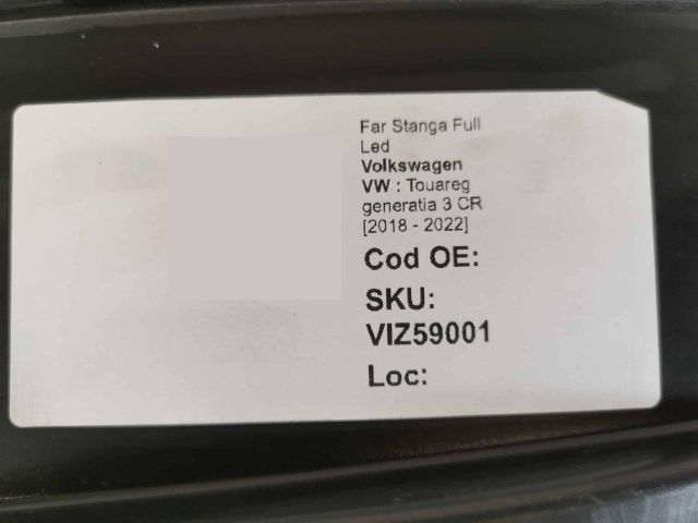 bontott VW TOUAREG Bal Ledes Fényszóró