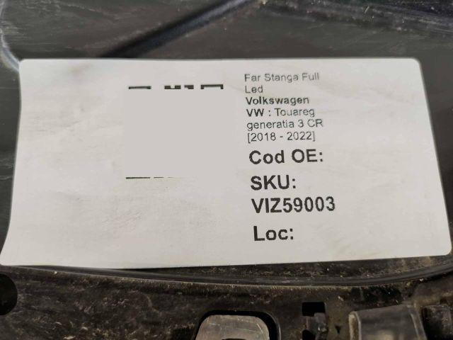 bontott VW TOUAREG Bal Ledes Fényszóró