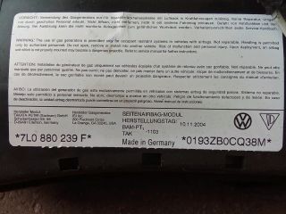 bontott VW TOUAREG Bal Oldallégzsák