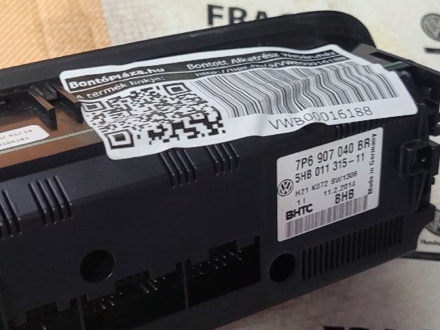 bontott VW TOUAREG Fűtéskapcsoló (digit klímás)