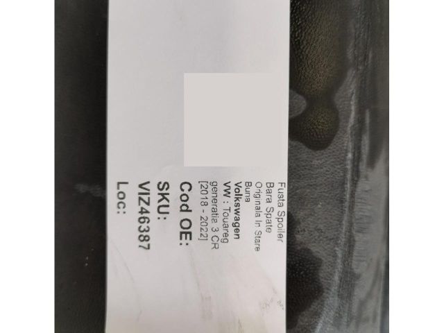 bontott VW TOUAREG Hátsó Lökhárító Alsó (Műanyag)