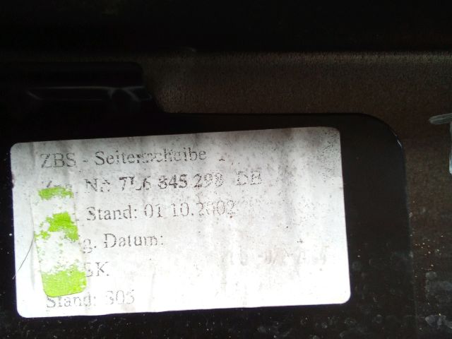 bontott VW TOUAREG Jobb C Oszlop Oldalablak Üveg