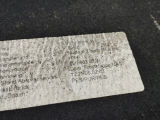 bontott VW TOUAREG Motorháztető Szigetelés