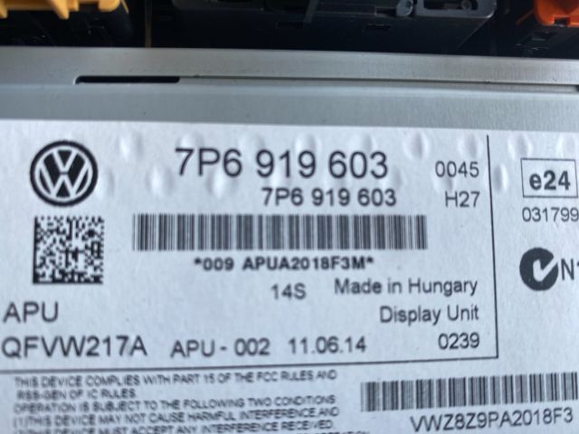 bontott VW TOUAREG Multifunkciós Kijelző