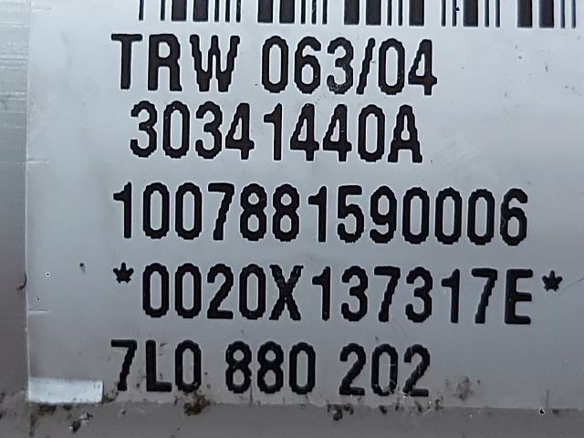 bontott VW TOUAREG Utasoldali Légzsák