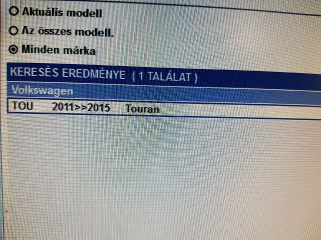 bontott VW TOURAN Komplett Kipufogó Rendszer