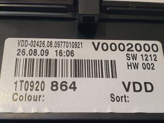 bontott VW TOURAN Kilométeróra