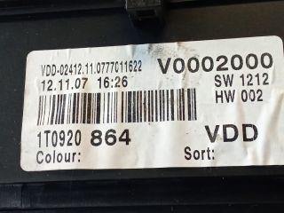 bontott VW TOURAN Kilométeróra