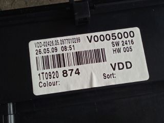 bontott VW TOURAN Kilométeróra