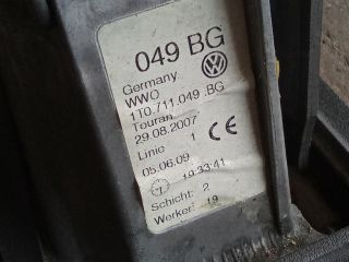 bontott VW TOURAN Váltó Kulissza