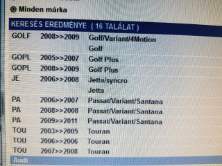 bontott VW TOURAN Első Vezérlés Burkolat