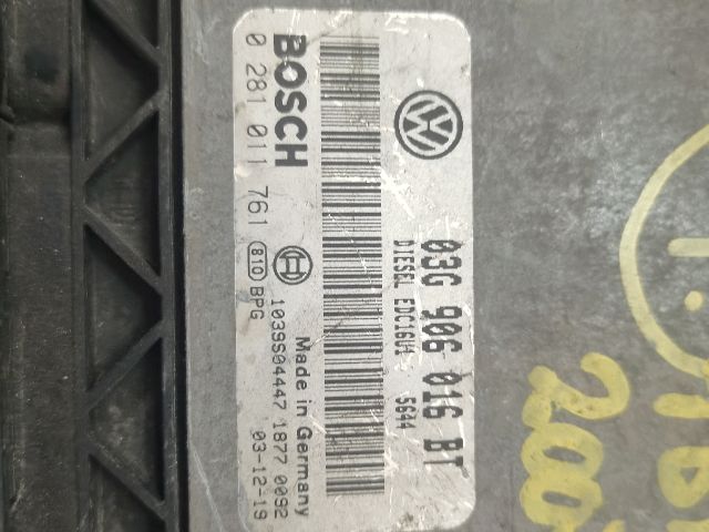 bontott VW TOURAN Motorvezérlő