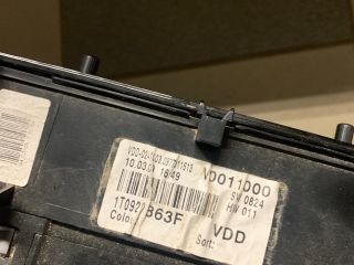 bontott VW TOURAN Kilométeróra