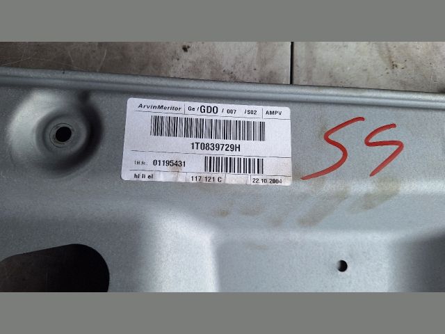 bontott VW TOURAN Bal hátsó Ablakemelő Szerkezet (Elektromos)