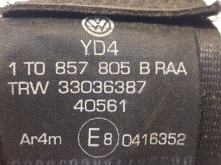 bontott VW TOURAN Bal hátsó Biztonsági Öv