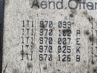 bontott VW TOURAN Biztosítéktábla Utastér