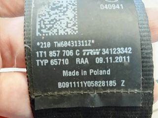 bontott VW TOURAN Első Biztonsági Öv Pár (Feszítővel)