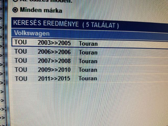 bontott VW TOURAN Első Hamutartó