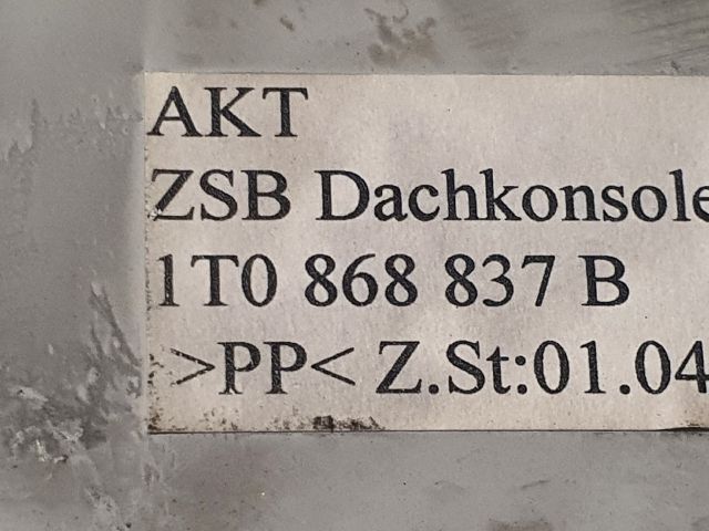 bontott VW TOURAN Első Tároló Rekesz